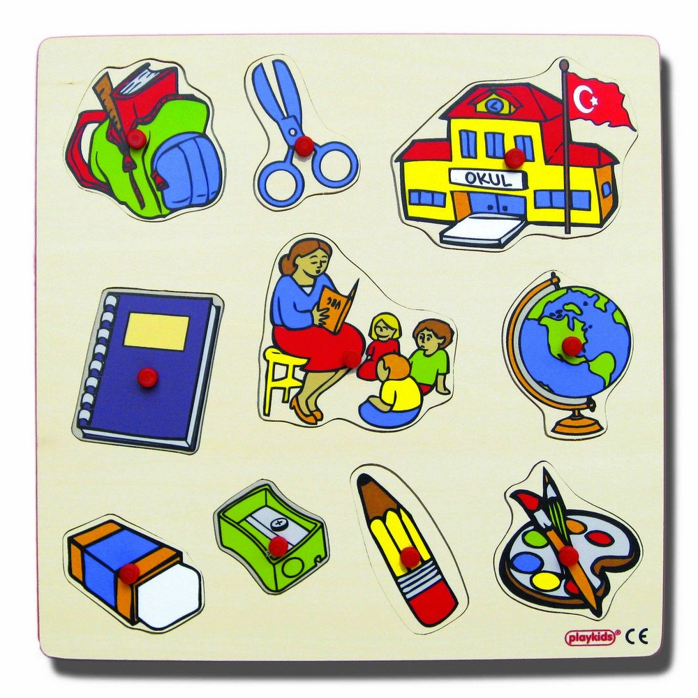 Playkids Okulumuz (Ahşap Yapboz)