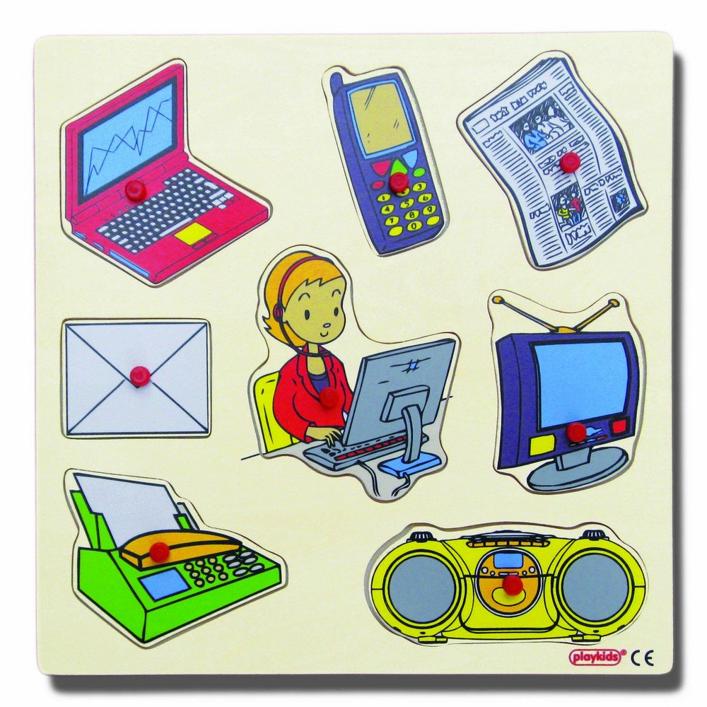 Playkids İletişim Araçları (Ahşap Yapboz)