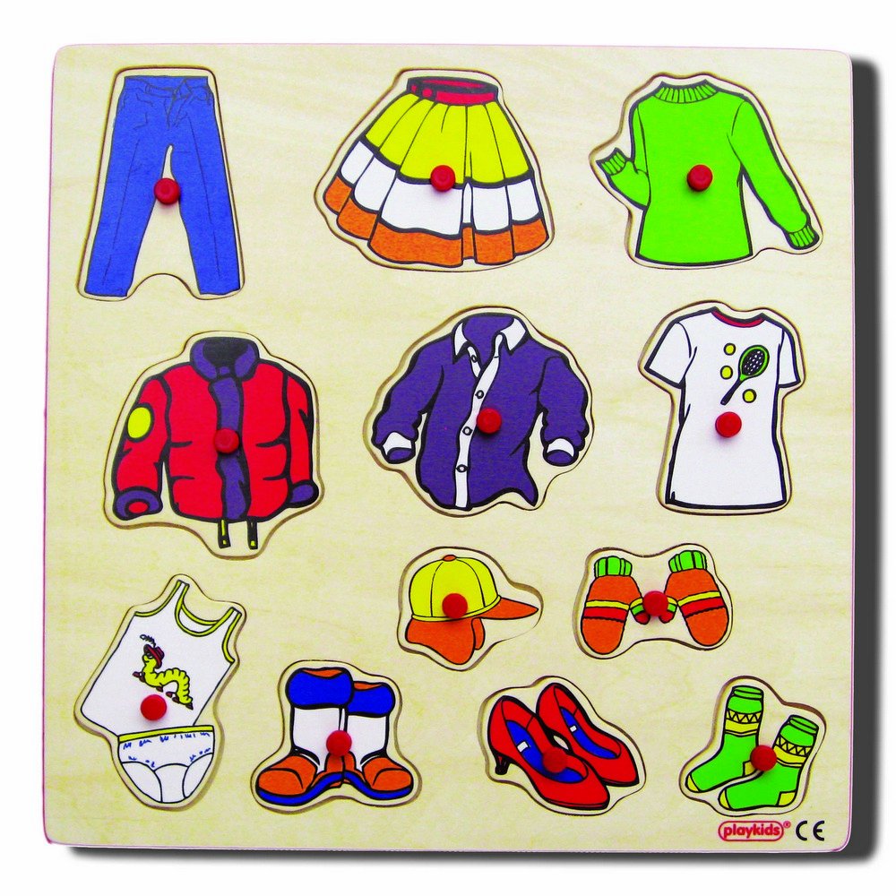Playkids Giysiler (Ahşap Yapboz)