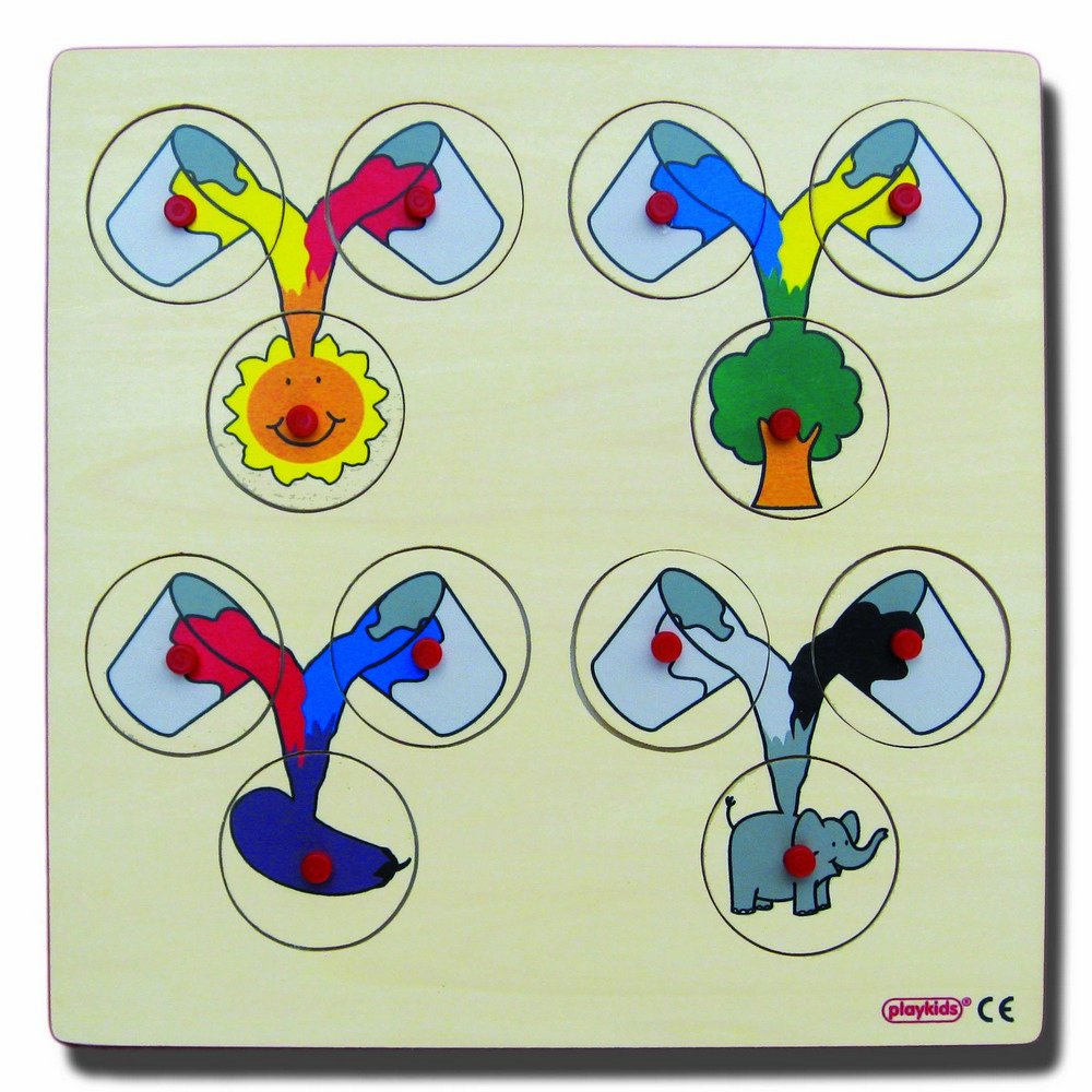 Playkids Renklerin Karışımı (Ahşap Yapboz)
