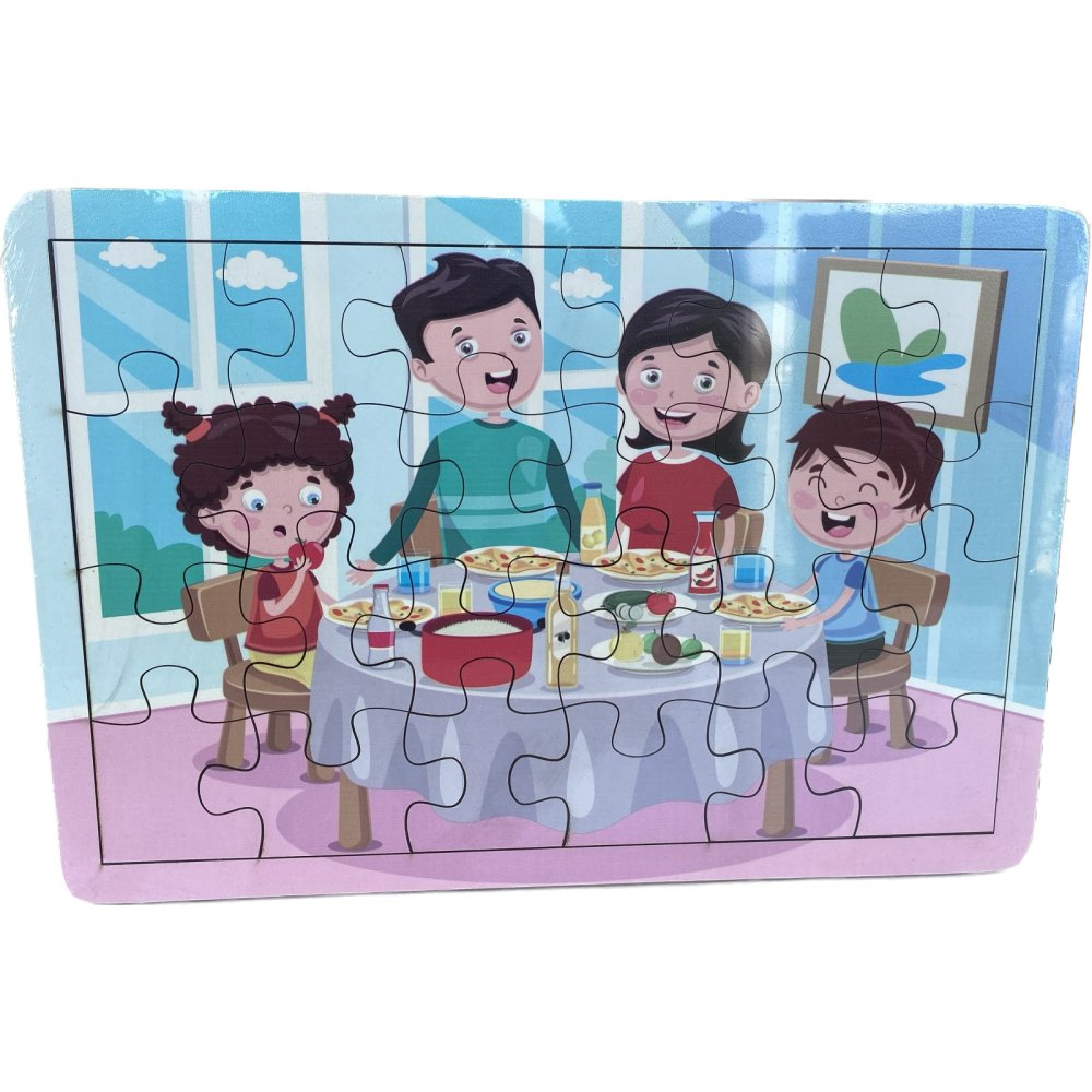 Kahvaltı Yapıyoruz (Ahşap 24 Parça)